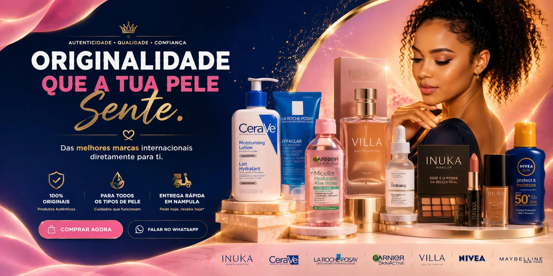 Beleza luxuosa e cuidados premium